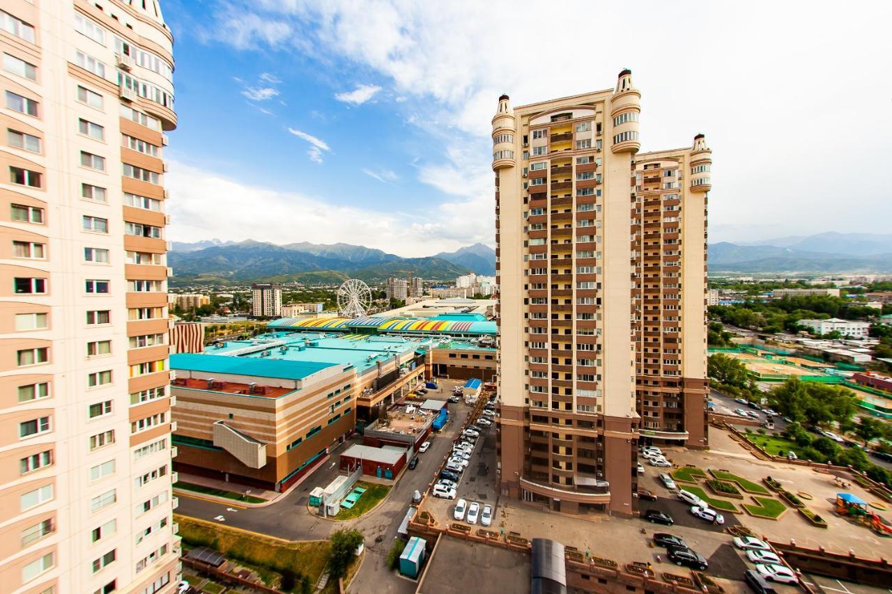2 Ком Студия На 18 Этаже С Панорамным Видом На Горы В Жк Мега Тауер Almaty Extérieur photo