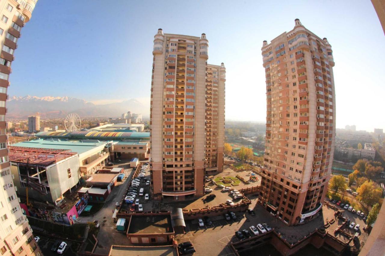 2 Ком Студия На 18 Этаже С Панорамным Видом На Горы В Жк Мега Тауер Almaty Extérieur photo